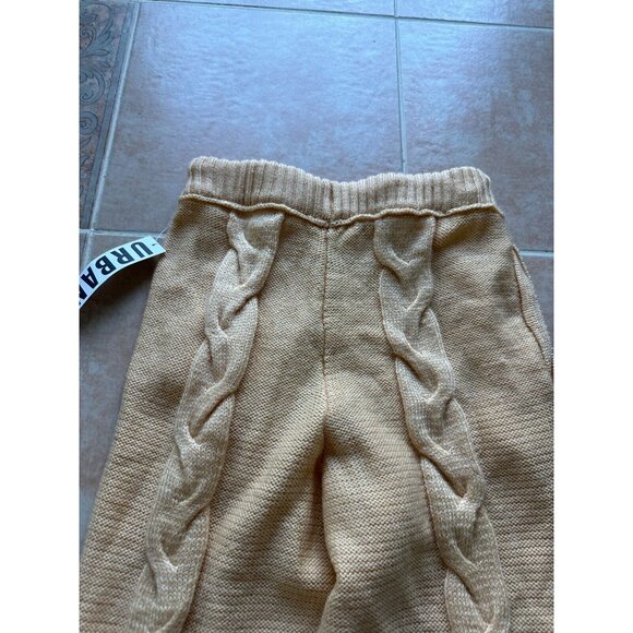 Urban  Out From  Under warm Cable Knit Joggers Yellow Women Size S‎ P - Picture 5 of 8